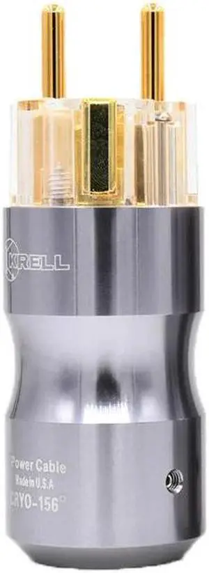 power EU version 24k gold plated power plug Audio power plug HIFI Power supply socket(Transparent male)