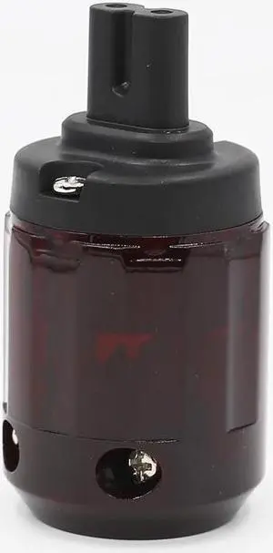 2pcs Rhodium Figure 8 C7 Power Plug hifi Audio speaker amplifier Electrical AC Power cord IEC Plug socket connector(2pcs- C079)