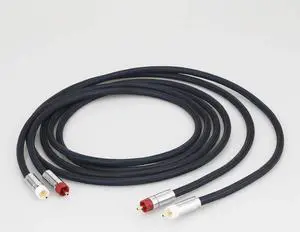 Audiocrast A10+XW60 HIFI RCA TO RCA Audio Cable With Gold Plated Star line RCA Plug Cable Audio Grade Silver Analogue Cable Length: 3m