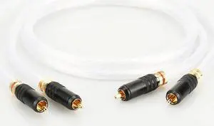 Single Silver gold Rca plug 2RCA to 2RCA Audiophiles Audio Cable for Home Theater DVD TV Amplifier CD Length: 2m