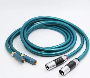 1 pair Hifi Ortofon 8N XLR male to RCA Male Cable High Purity OCC Hifi 2 Rca to 2 Xlr Cable Length: (0.5m)(rca to xlr male)