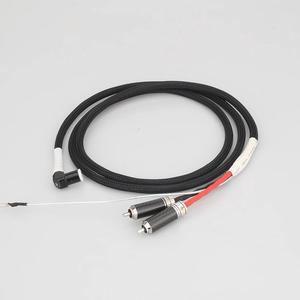 Tonarm Cable 5 Pin DIN & RCA Phono Turntables Analog Cable with OFC silver plated cable Length: 0.5m