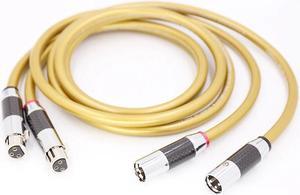 HI-End A70 HIFI XLR Cable Pure OCC HIFI Dual XLR Male to Female Interconnect Cable Length: (0.5m)