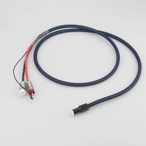 Audiocrast OFC Silver Plated With shielding RCA 5 pin DIN XLR U spade plug Audio Phono Tonearm Cable with Ground Wire Length:0.5m