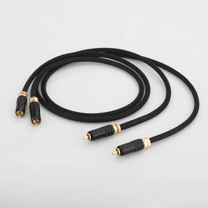 A53 Pair RCA Interconnect Audio Cable analog Hifi Stereo Audio Cable Pure Copper Phono RCA Cable For Home theater Length:0.5m