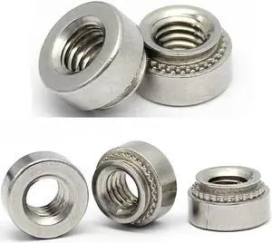 10pcs Self-Clinching Nut Press Insert Rivet Nut Nutsert Rivnut Slab(304 Stainless Steel)(M3-0 slab 0.8mm)