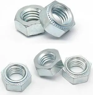 20pcs Outer hexagon pressure riveting nut pressure riveting piece pressure plate nut embossed nut galvanized (BOB-zinc plated)(M5-1)