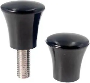 2pcs Mushroom Knob Phenolic Resin Round Plastic Head Thumb Screw NMM M8-33
