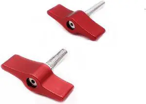 1pcs T-shaped photography accessories adjustable screw aluminum alloy one-shaped curve hand-tightening lock handle(M4 x 25)