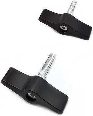 1pcs T-shaped photography accessories adjustable screw aluminum alloy one-shaped curve hand-tightening lock handle(M4 x 14)