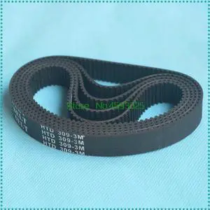 HTD-255-3M Timing Belt Pitch Length Width 15mm Rubber HTD3M Synchronous Belt 300 In Closed-loop