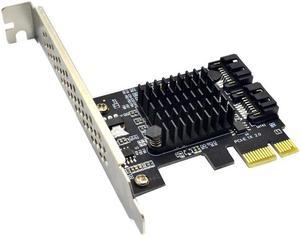 SATA 1X 4X 8X 16X  Cards PCI Express to SATA 3.0 2-Port SATA III 6Gbps Expansion Adapter Boards with Marvel 9125 chip