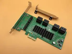 SATA3 Expansion Card PCI E to SATA3.0 6Gbps 8 port SATA HDD SSD Controller Card Chip for Marvell with Low Profile Bracket