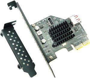 ASM3142 chip 10Gbps USB3.1 Gen 2 Type E 20 Pin Expansion Card USB 2.0 PCI Express 3.0 X2 Adapter for Desktop PC Computer Raiser