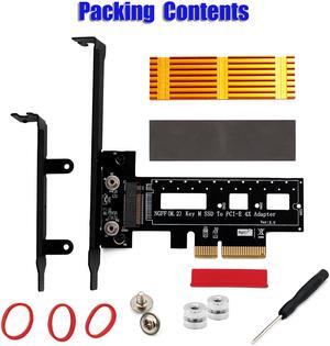 M2 PCIe adapter M2 NVME M Key PCI e converter Card M.2 PCI-e x4 adapter with heatsink