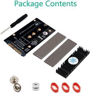 Add On Cards M.2 NVMe PCI E SSD to PCI E U.2 SFF 8639 Adapter Card M2 M Key Adapter M.2 NVME to U.2 with M.2 Heatsink