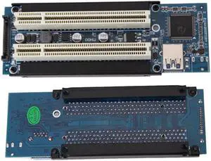 Card PCI-E Express X1 to Dual PCI  Extend Adapter Connector Card Add Expansion Card For PC Computer Windows XP LINUX