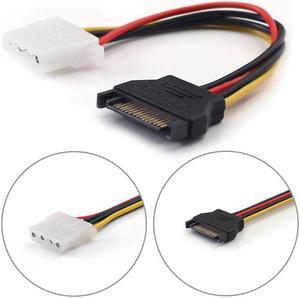 15 Pin Connector SATA Male To Molex IDE 4 Pin Female Adapter Extension Power Cable Power Adapter Computer Wire Computer