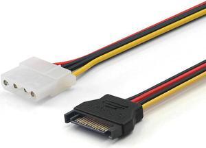 SHIP! High Quality 20cm 15 Pin SATA Male To Molex IDE 4 Pin Female Adapter Extension Power Cable For Computer Hard Drive