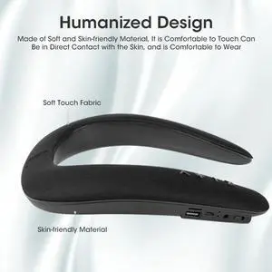 Niye Portable Neck-mounted Speaker Wireless Bluetooth Speaker Stereo FM Radio Support SD Card Slot with Microphone for Gaming Niye Portable Neck-mounted Speaker Wireless Bluetooth Speaker Stereo FM Radio Support SD Card Slot with Microphone for Gaming