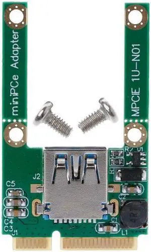 OOTDTY 1 Set Mini PCI-E PCI-Express Card To USB 2.0 Male Converter Adapter Card OOTDTY 1 Set Mini PCI-E PCI-Express Card To USB 2.0 Male Converter Adapter Card