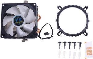 CPU Cooler LGA/2011/115X/775 3 Pin PC Cooling Radiator 2 Copper Tubes 5 Colors LED Cooling Fan