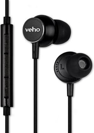 Veho Black CEVEP-011-Z3 3.5mm Connector Z-3 In-Ear Stereo Headphones with Built-in Microphone and Remote Control