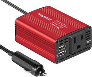 Buywhat 150W Car Power Inverter DC 12V to 110V AC Car inverter with 3.1A Dual USB Car Adapter