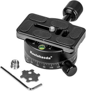 koolehaoda 360° Panoramic Head Tripod Head With 70mm Quick Release Plate Compatible with RRS/ARCA Ball Head for Tripod Monopod Slider DSLR Cameras (LPC-1 Panoramic Head)