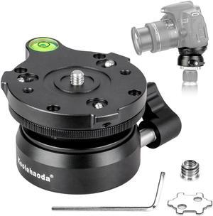 koolehaoda Tripod Leveling Base Leveler Adjusting Plate with 1/4" Thread,Bubble Level for Canon,for Nikon,for Sony DSLR Camera