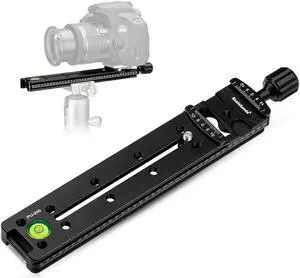 Koolehaoda 200mm Multifunction Rail Nodal Slide Metal Quick Release Clamp Compatible Arca Swiss (PU-200)