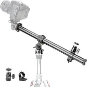Koolehaoda Tripod Extension Arm,16.5" Horizontal Center Column Tripod Extension Arm 360° Rotatable Rotating Base for Overhead Photography, Macro and Low-Angle Shooting, Load up to 22lbs/10kg - (VH-40)