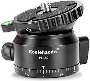 Koolehaoda PD-60 Tripod Leveling Base Camera Leveller,Inclination 15 °, with 3/8" Thread, Offset Bubble Level and 360° Panoramic Base for Video Head,Tripods & Monopods (PD-60)