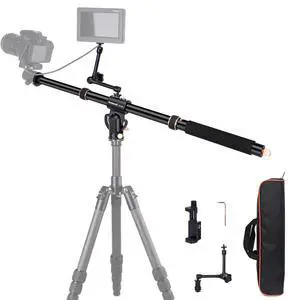 Koolehaoda Tripod Extension Arm 41" Retractable Horizontal Center Column 360° Rotatable 180°Vertical Adjustable Tripod Boom with Magic Arm for Camera Macro Overhead Photography, Load Up to 33lbs Koolehaoda Tripod Extension Arm 41" Retractable Horizontal Center Column 360° Rotatable 180°Vertical Adjustable Tripod Boom with Magic Arm for Camera Macro Overhead Photography, Load Up to 33lbs