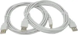 Micro Connectors 10 Feet USB 2.0 A to A Cable 2-Pack (E07-124-2P)