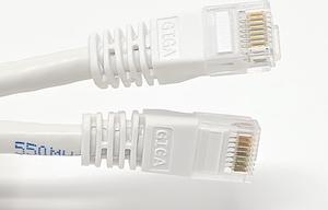 Micro Connectors 100 Feet Cat6 Molded Snagless RJ45 UTP Networking Patch (24AWG) Cable -White (E08-100W)