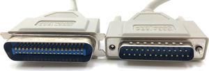 Micro Connectors 6 Feet Bi-Directional Parallel Printer (IEEE-1284) Cable (DB25M to C36M) (M01-010)