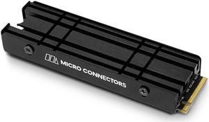 Micro Connectors M.2 SSD Double-Sided Aluminum Heat Sink Kit (NGFFM2-HSDS-BK)