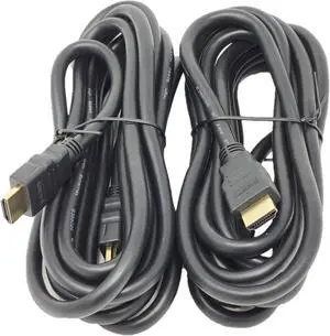 Micro Connectors 6 Feet Premium 4K High Speed HDMI With Ethernet 28AWG Cable 2-Pack (H2-06MAMA-2P)
