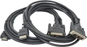 Micro Connectors 10 Feet HDMI to DVI- Digital Monitor Cable (2-Pack) (M05-174-2P)