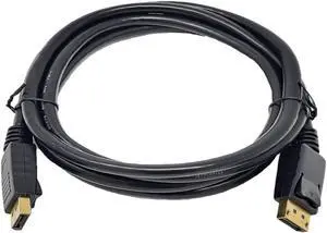 Micro Connectors 6 Feet DisplayPort 1.2 M/M 28AWG Cable with Latches (M05-196)
