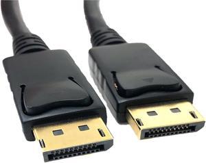 Micro Connectors 10 Feet DisplayPort 1.2 M/M 28AWG Cable with Latches (M05-197)