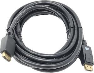 Micro Connectors 15 Feet VESA Certified Displayport 1.4 Cable with latch (M05-14DPV-15)