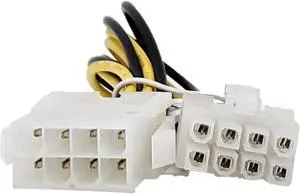 Micro Connectors 8 Inches EPS 8-Pin Male to 8-Pin Female Power Extension Cable (F04-EPS8)