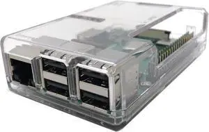 Micro Connectors Plastic Raspberry Pi 3 Model B/B+ Case (Clear) (RAS-PLC01-CL)