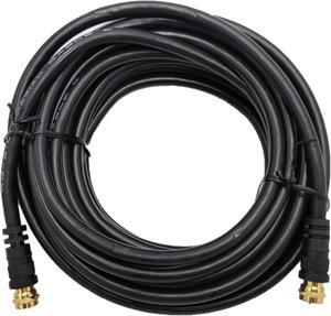 Micro Connectors 25 Feet 18 AWG F-TYPE RG-6 Shielded Coaxial Cable (M60-025F)