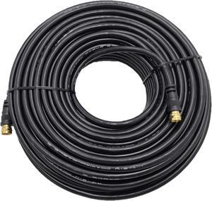 Micro Connectors 50 Feet 18 AWG F-TYPE RG-6 Shielded Coaxial Cable (M60-050F)