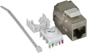 Micro Connectors CAT 6A Shielded and Tool Less Keystone Jack 6-Pack (FRT-865ST-6)