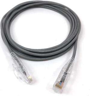 Micro Connectors 14 Feet Ultra Slim CAT 6 Patch Cables (28AWG) Gray (E08-014-SLIM)