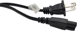 Micro Connectors 1.5 Meter (4.92ft) Notebook AC Power Cord 2-Prong (18 AWG) Black (M05-125-1.5M)